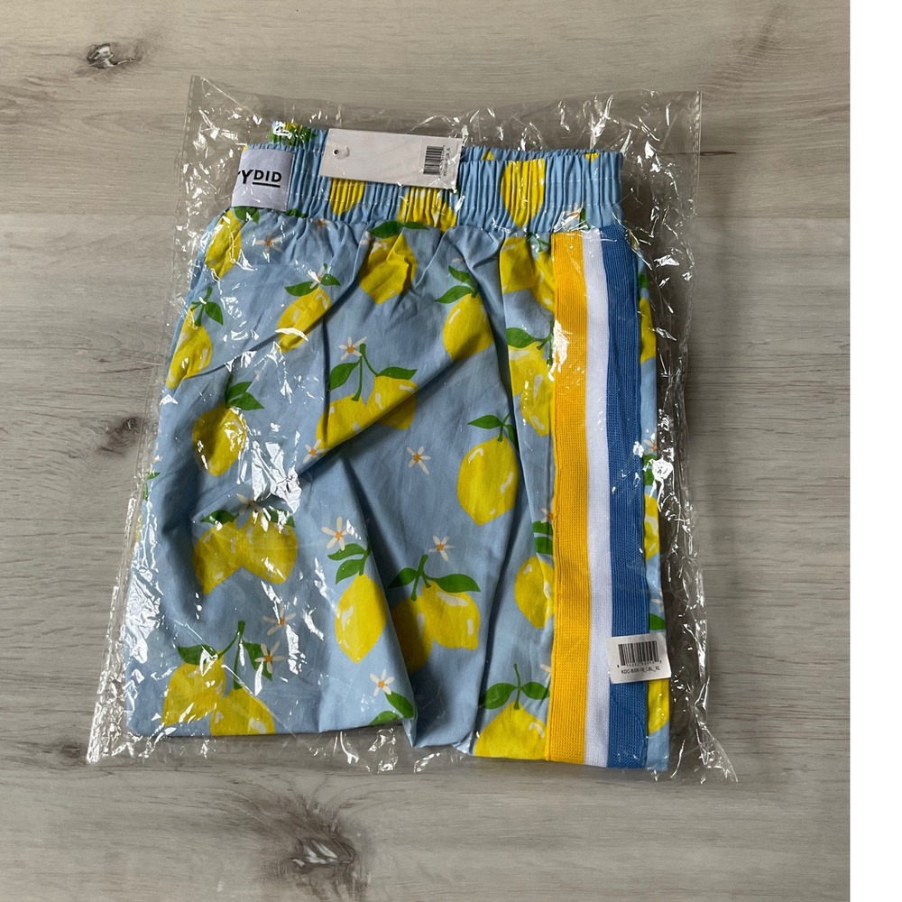 Teddy Fresh Zesty Lemon Boxer Shorts Light‎ Blue XL New With Tags